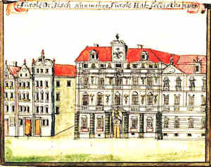 Fürstel. Oelsisch Nunmehro fürstl. Hatzfeldische Haus - Pałac Hatzfeldta, widok ogólny